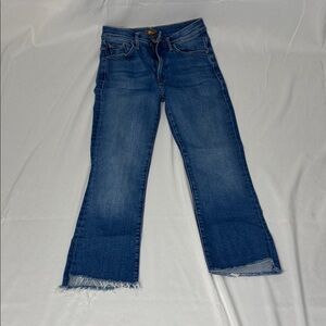 MOTHER Insider Crop Step Fray in Work Hard Play Hard